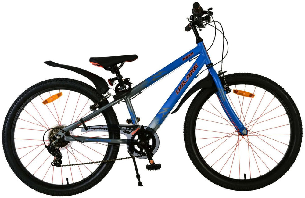 Volare rocky kinderfiets - 24 inch - blauw - 7 versnellingen