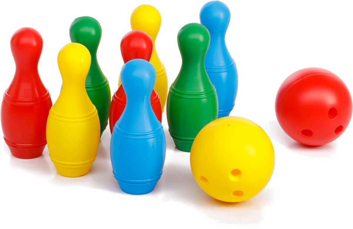 kegelspel 10-delig 31 cm veelkleurig