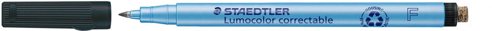 Staedtler viltstift ohp lumo f 305 correctable zw | omdoos a 10 stuk | 10 stuks