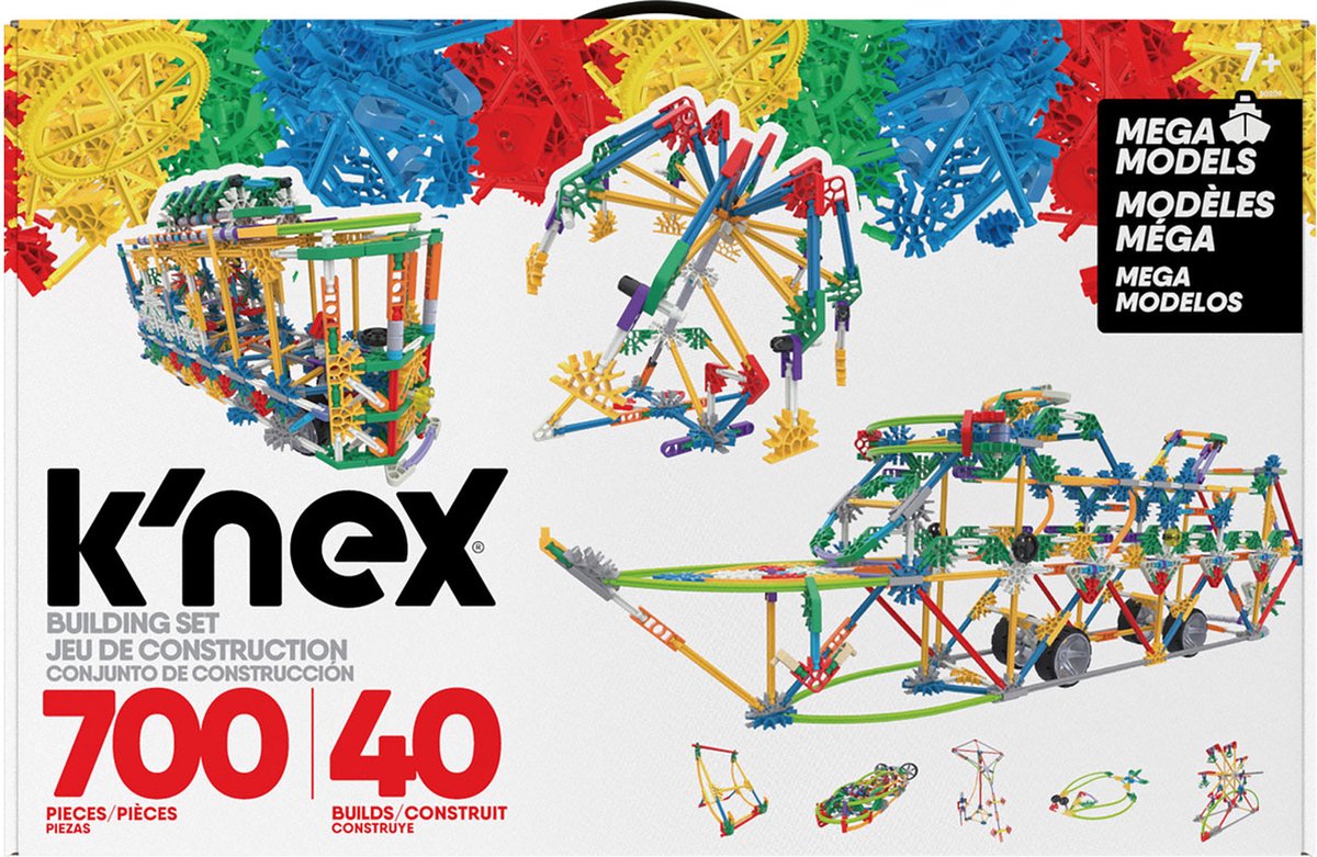 K'nex bouwset mega models 700 stuks - constructiespeelgoed stem.