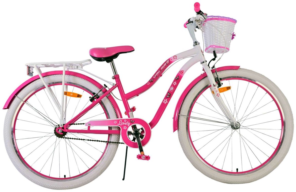 Volare mooie kinderfiets - meisjes - 26 inch - roze - twee handremmen