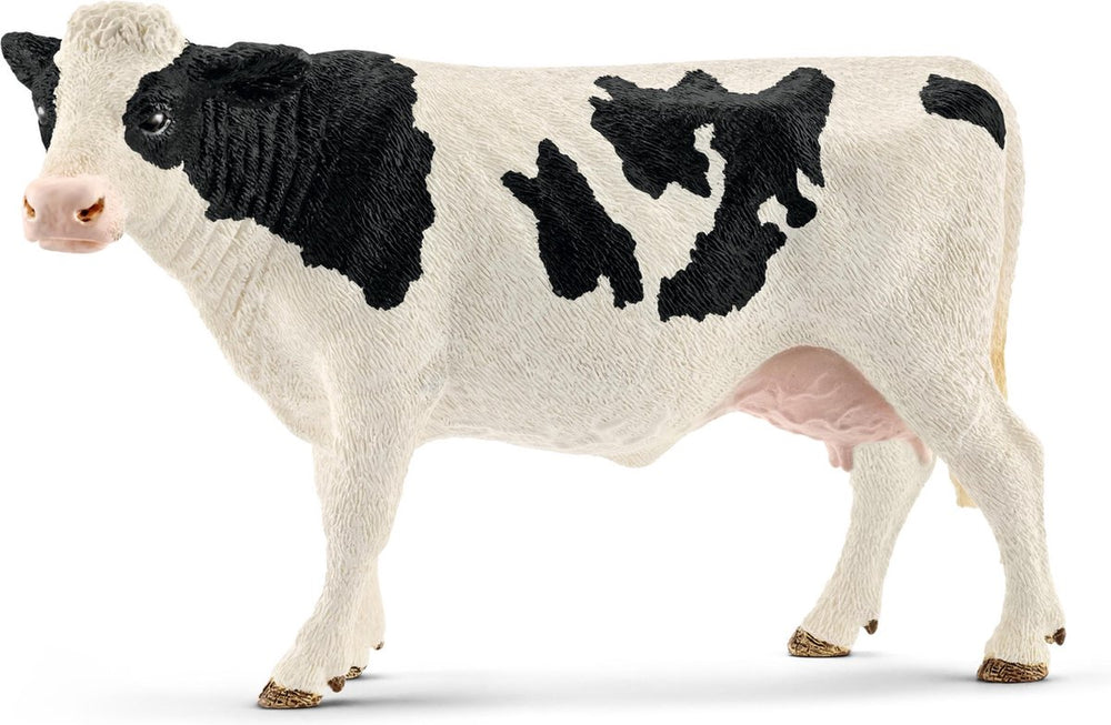Schleich farm world - koe zwartbont - speelfiguur - kinderspeelgoed voor jongens en meisjes - 3 tot 8 jaar - 13797