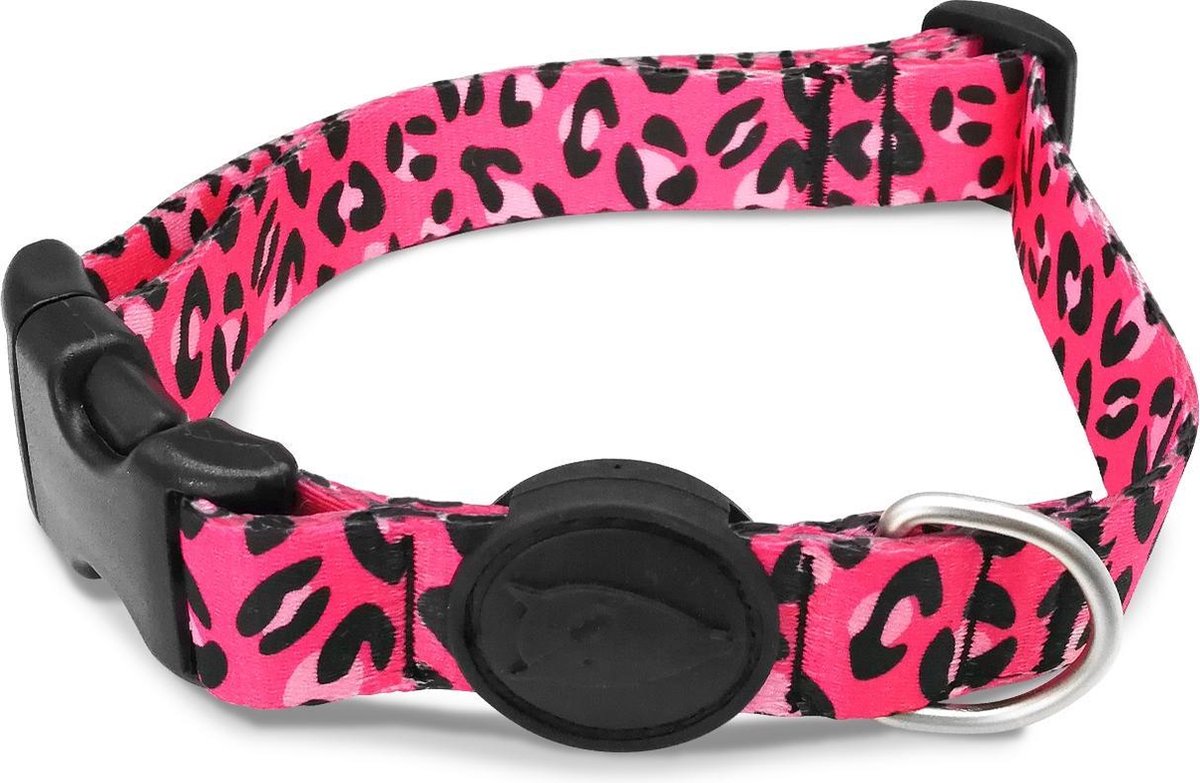 Morso halsband hond gerecycled bubble leo roze