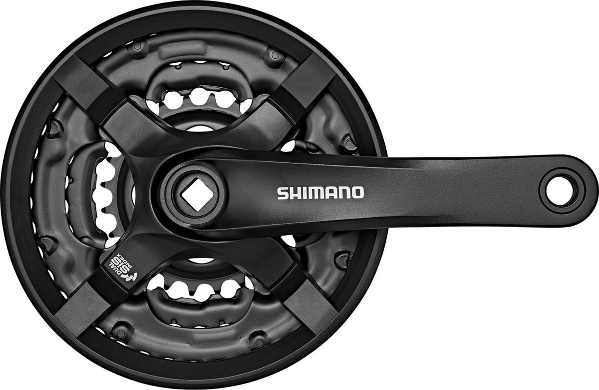 Shimano crankstel Tourney CG triple 24-34-42 175mm zw. -4mm
