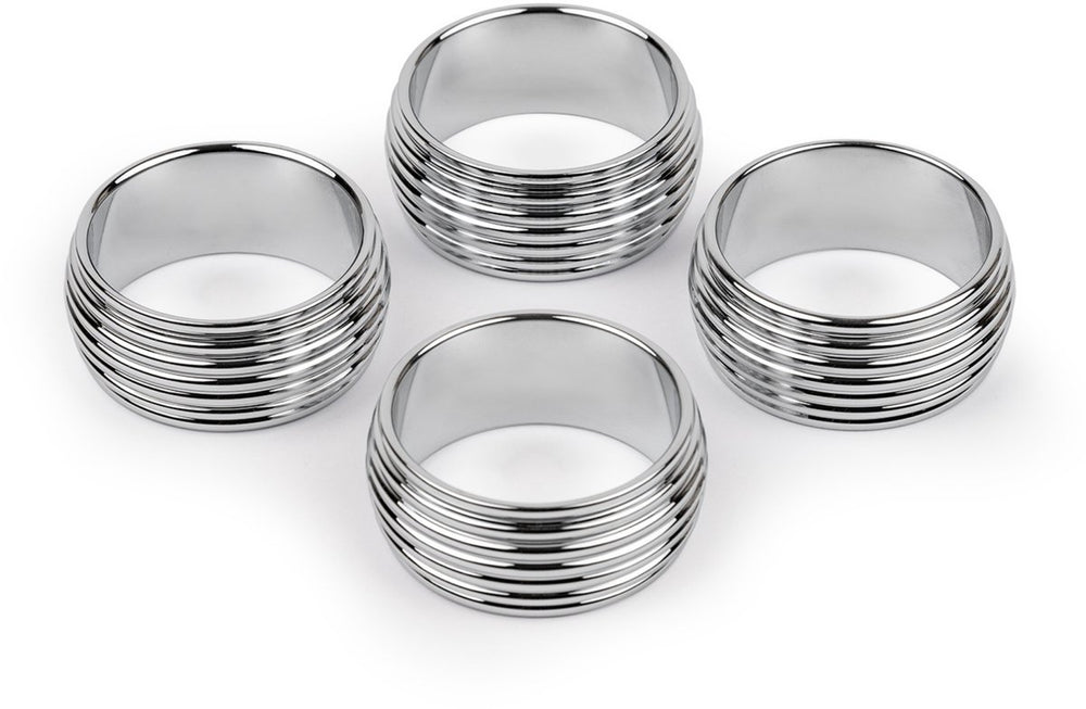 Zilverstad - servetring elana set van 4 zilver kleur - moederdag cadeautip!