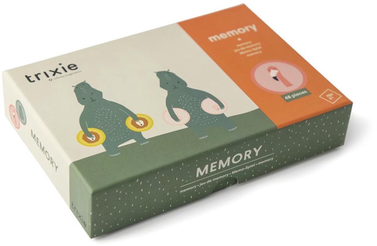 Trixie memoryspel - memoryspel voor kinderen - dieren spel - gezelschapspel voor peuters