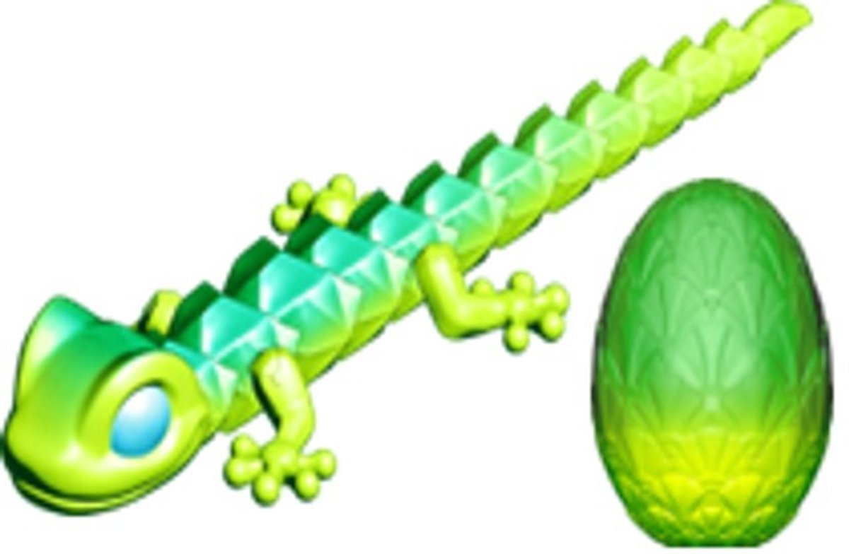Spin master gecko - willekeurig model - crystalynx dragons