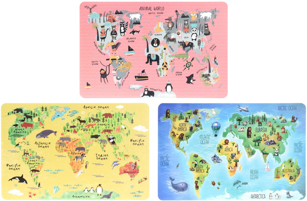 Placemat thema, set van 12