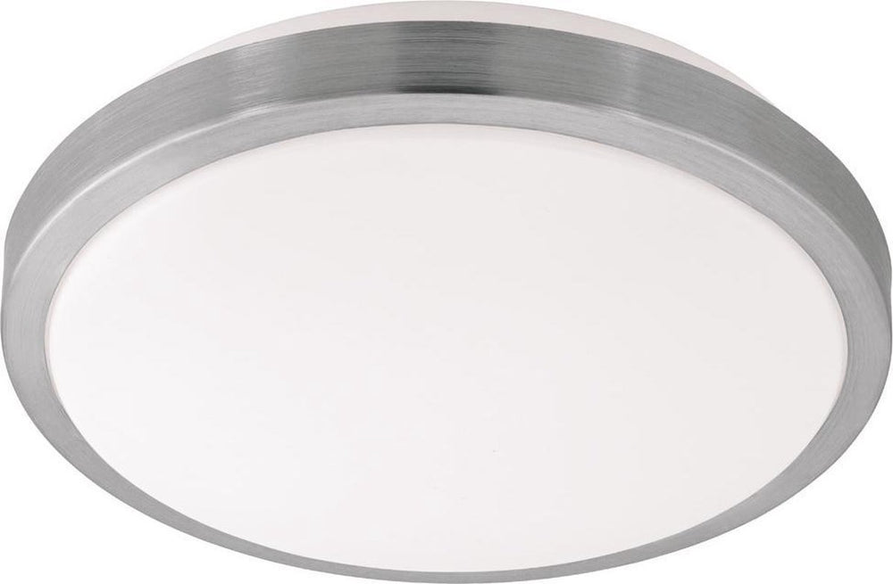 Eglo competa 1 - wand plafondlamp - 1 lichts - ø325mm. - wit, nikkel-mat