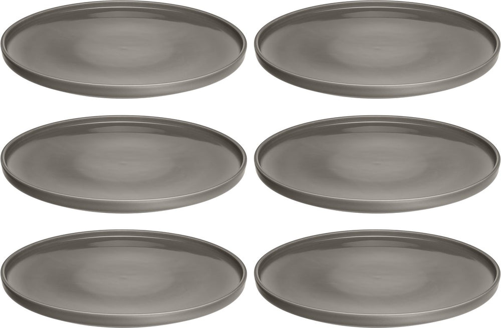 Leonardo roma bord 27cm taupe - set 6