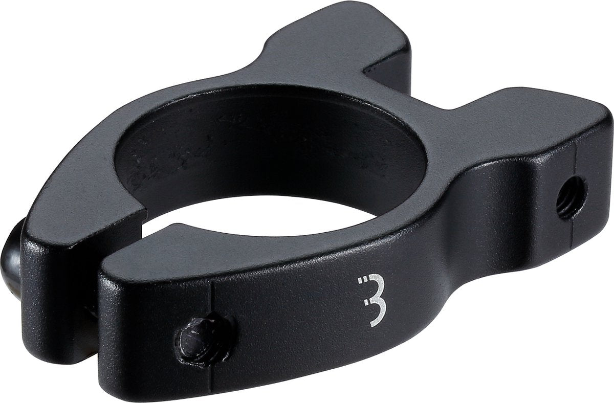 Bbb cycling zadelpenklem carrierclamp - schroefbare zadelpenklem aluminium - 31.8mm - zwart - bsp-99
