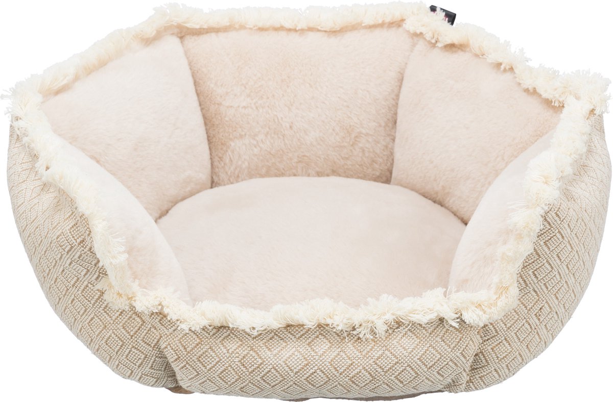 Trixie Hondenmand boho rechthoekig beige