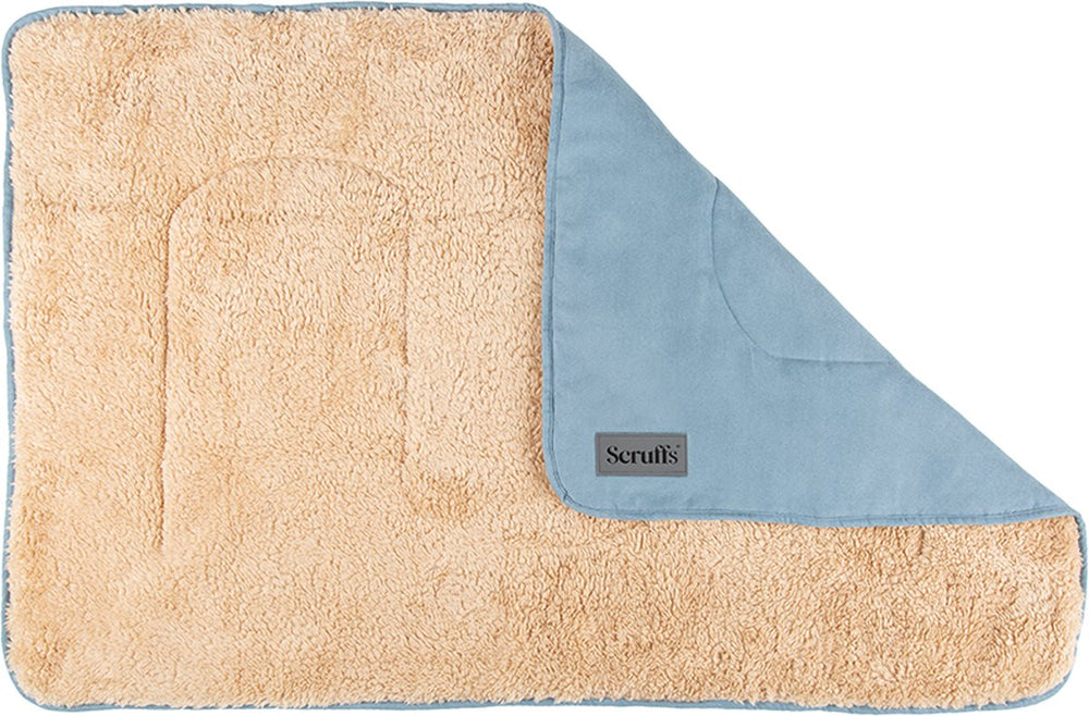 Scruffs cosy - zachte hondendeken - tweezijdig te gebruiken met heerlijk zachte binnenvoering - 110 x 75cm - lagoon blue