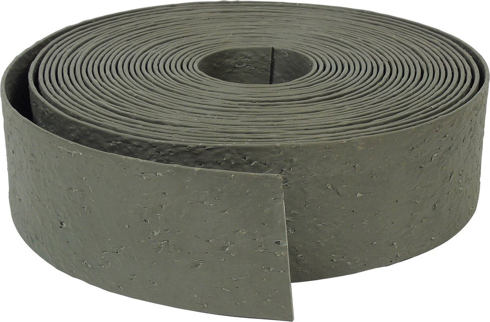 Natuur tuinrand getextureerd 0,12x24 m 5 mm grijs