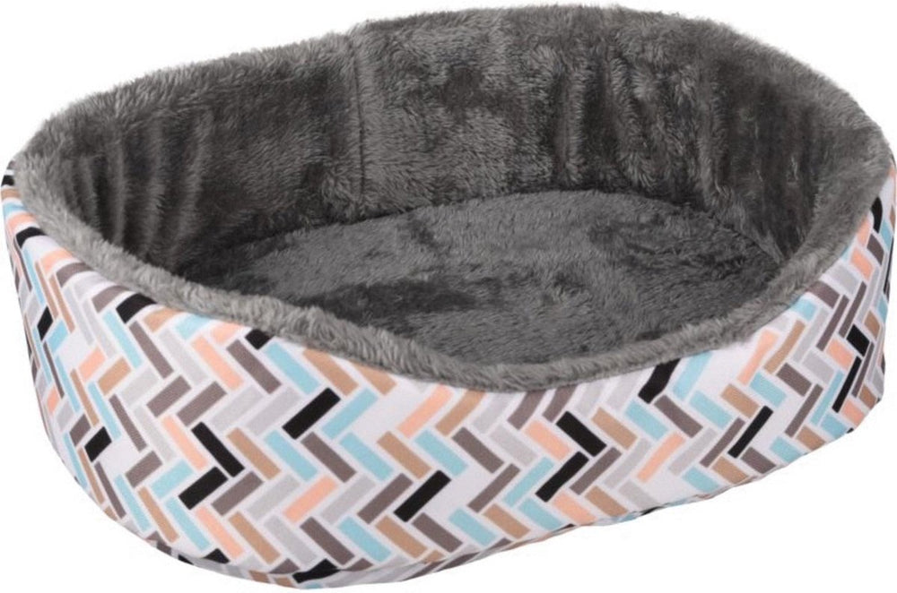 Flamingo knaagdierenmand clavio ovaal - slaapplaats - 35x28x11 cm multi-color