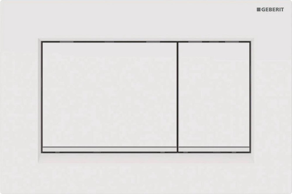 Geberit bedieningsplaat sigma30, 2-toets: wit, glazendwit