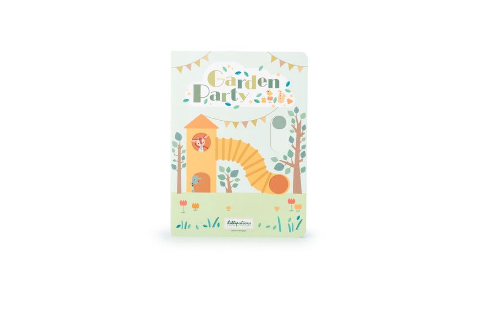 Lilliputiens - pop-up boek - tegenstellingen en tuinfeest