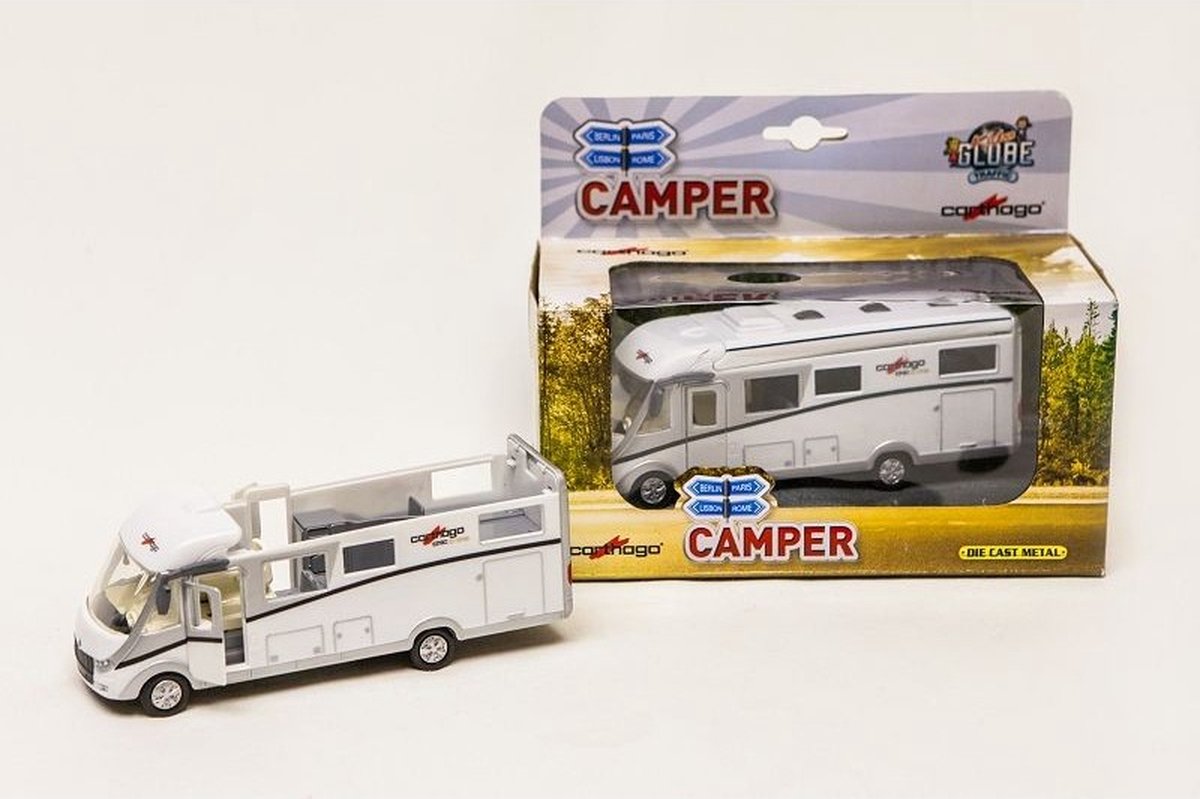 Kids Globe die-cast Carthago camper with lights, 16cm
