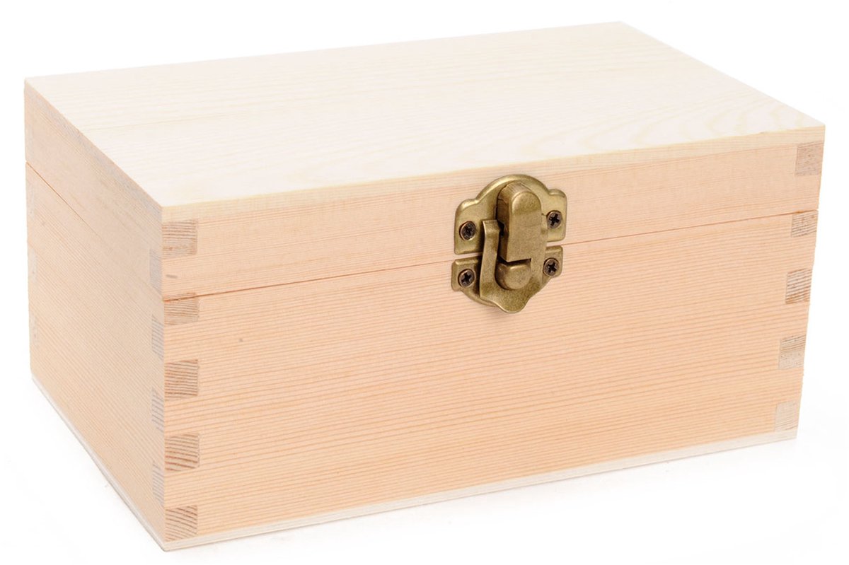 Playwood decorate your own wooden tea box