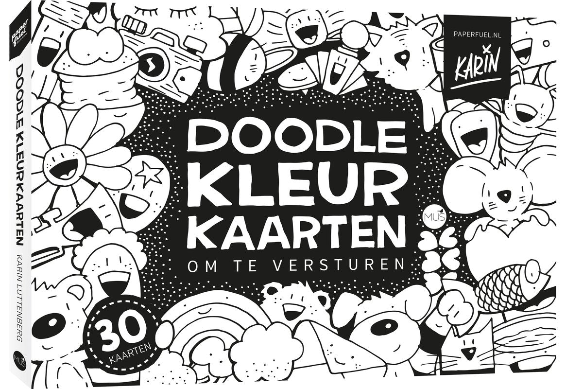 Kluitman paperfuel doodlekleurkaarten