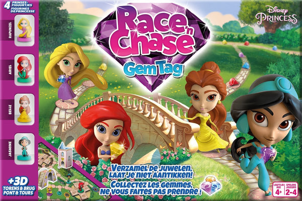 Disney - princess race 'n chase gem tag - familiespel - bordspel