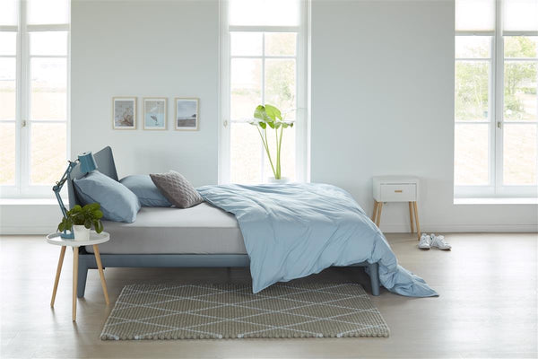 Beddinghouse - jersey - topper hoeslaken - 140x220 cm - licht grijs