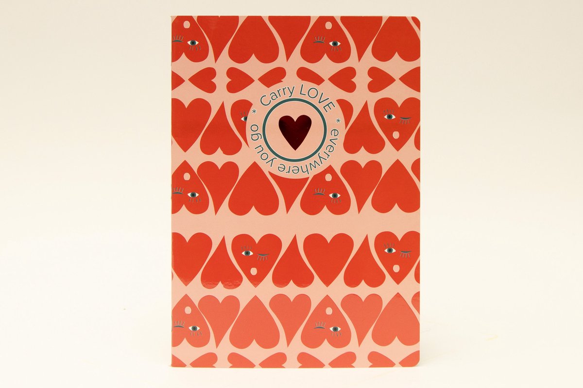Ancor schrift b'log hearts love a5 ruit 5mm 48 vel 90 grams