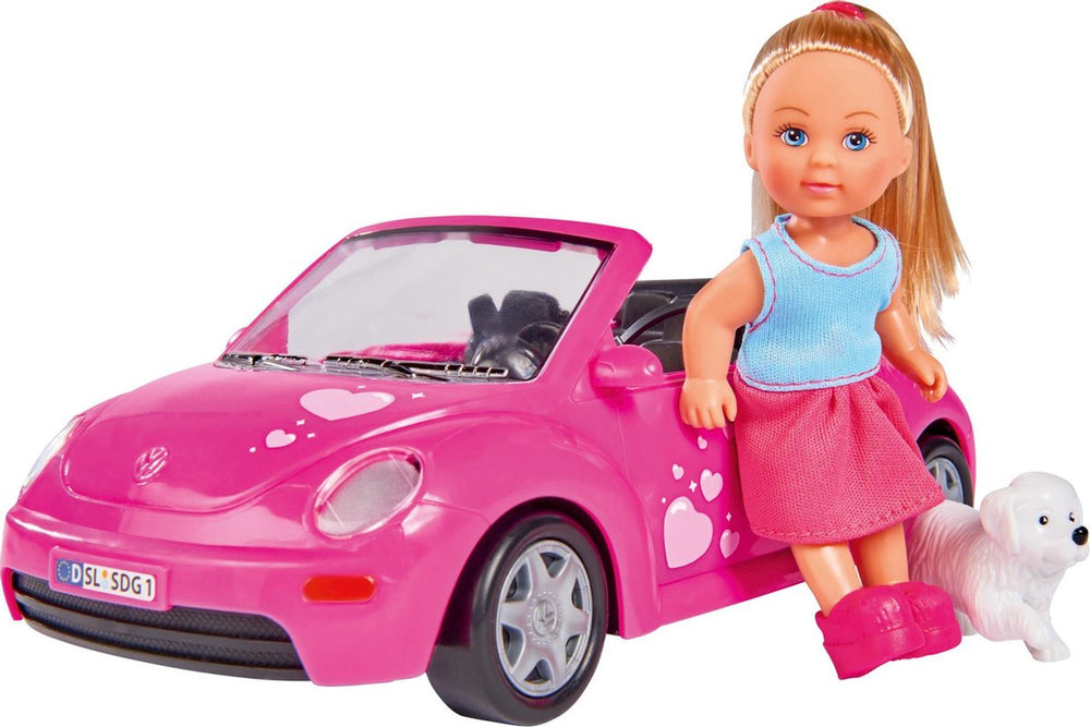 Simba - evi love - evi met beetle wagen 23cm - minipop - vanaf 3 jaar