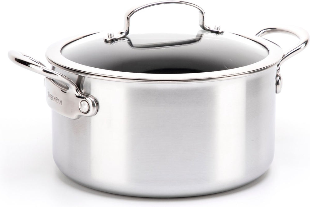 Greenpan barcelona evershine kookpot met deksel 24cm 5.8l