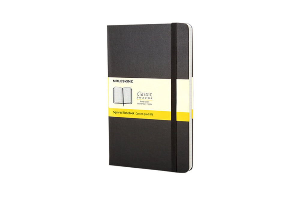 Moleskine classic notitieboek - pocket - hardcover - geruit - zwart