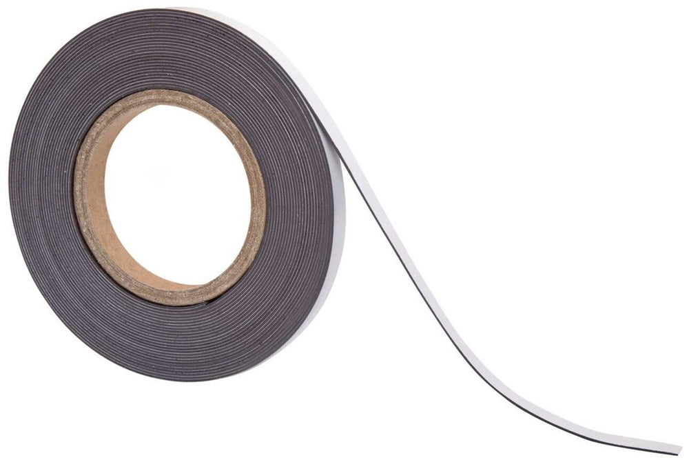 Maul magneetband pet 1 stuk 40 g cm ² magnetisch selbstklebend beschriftbar 10 m x 1 cm x 1 mm bruin