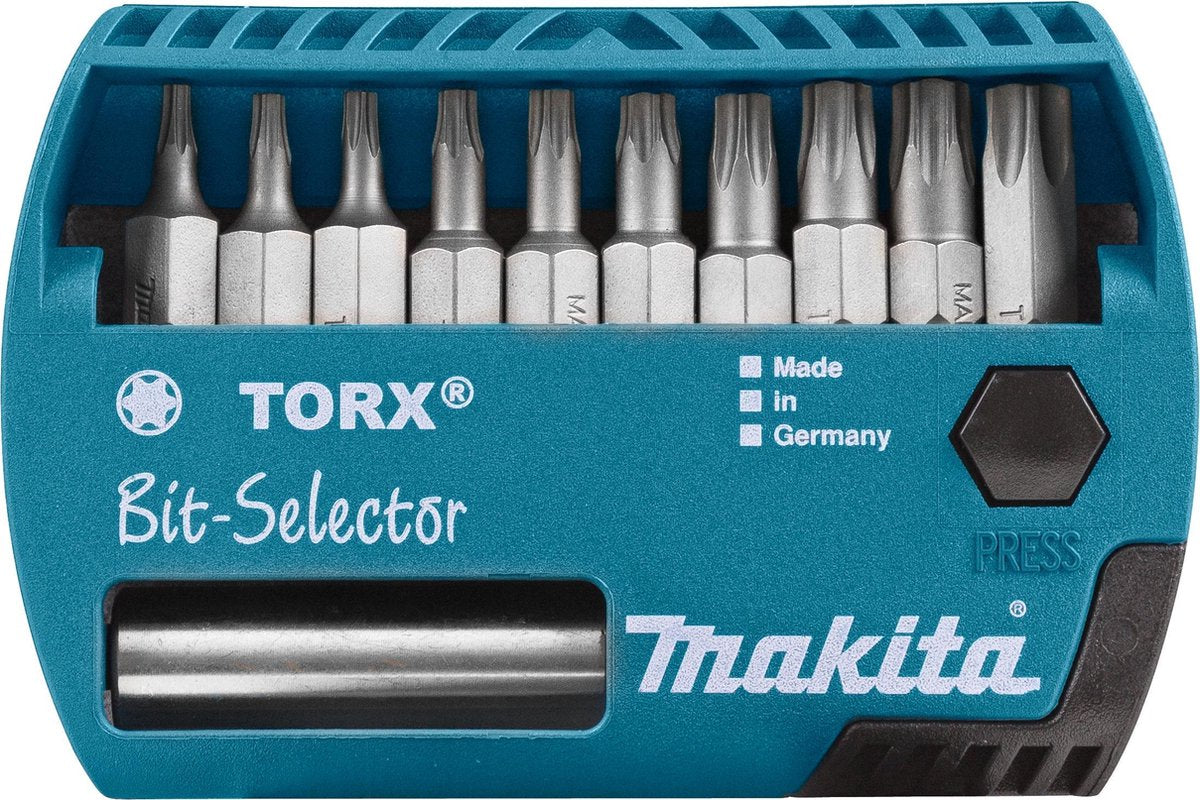Makita schroefbitset 11-delig torx - p-53768