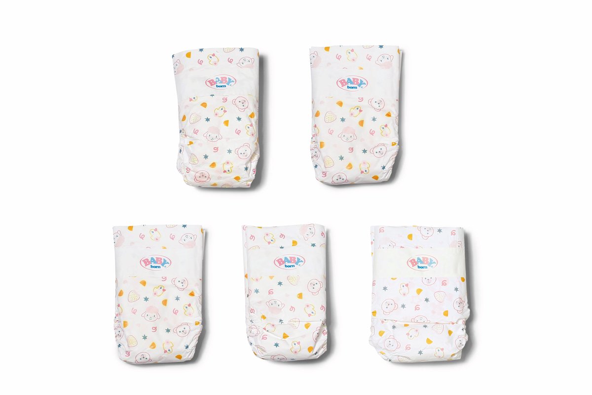 Baby born nappies 43 cm 5 pack | 2 stuks