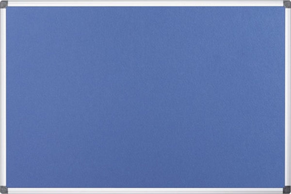 Bi-office viltbord blauw 120x90 cm