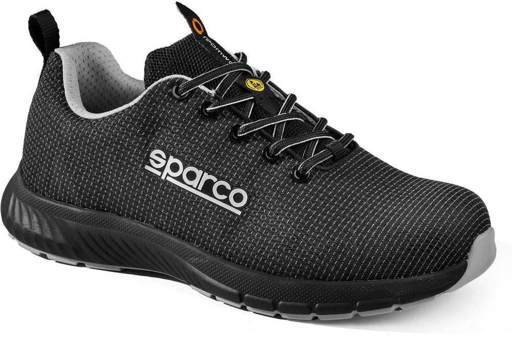 Sparco werkschoenen s3s - traction asan - zwart zilver — black — 38