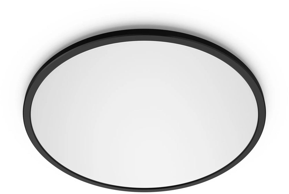 Philips led philips valen plafondlamp - met afstandsbediening - warmglow lichttechnologie: dim je lamp voor een warmere lichtkleur - 22w - led-verlichting - extra warm tot koelwit licht: 2200k-6500k - rond - zwart