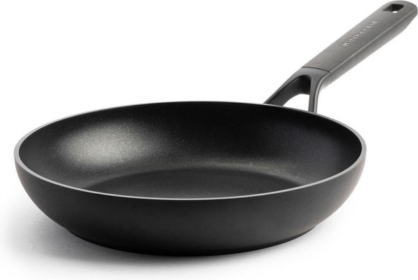 Kitchenaid classic forged aluminium koekenpan ø24cm - zwart - inductie - anti-aanbak - pfas-vrij