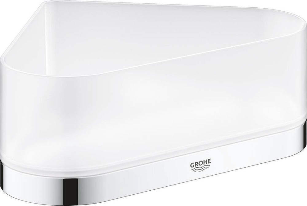 Grohe selection hoek douchetray met houder - chroom - 41038000