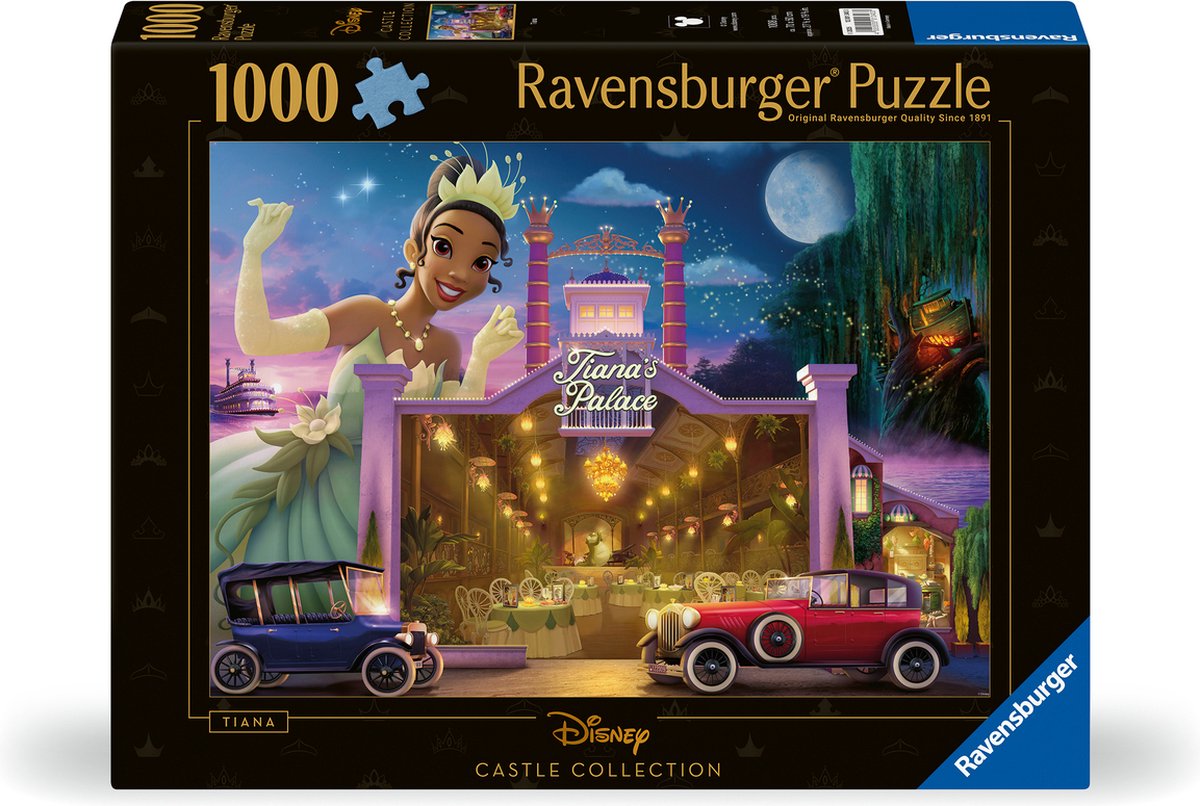 Ravensburger legpuzzel disney kastelen tiana, 1000st.