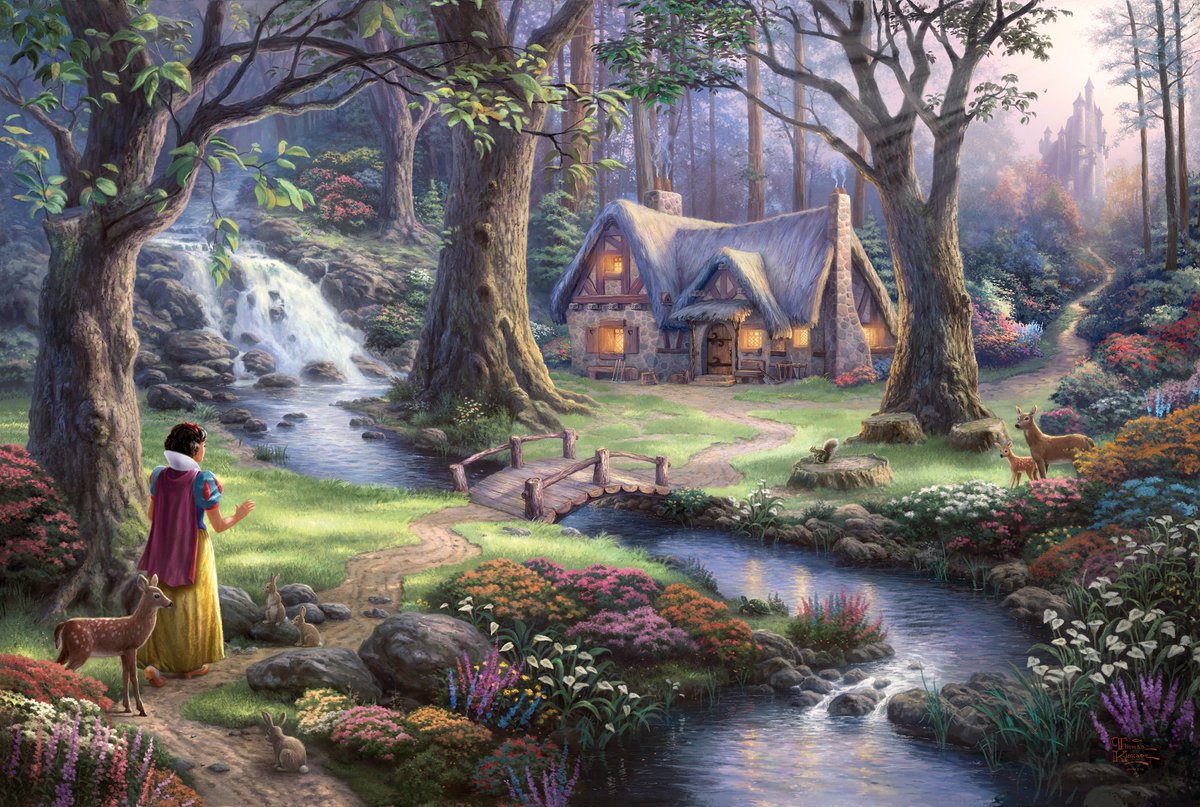 Schmidt snow white discovers the cottage - puzzel (1000)