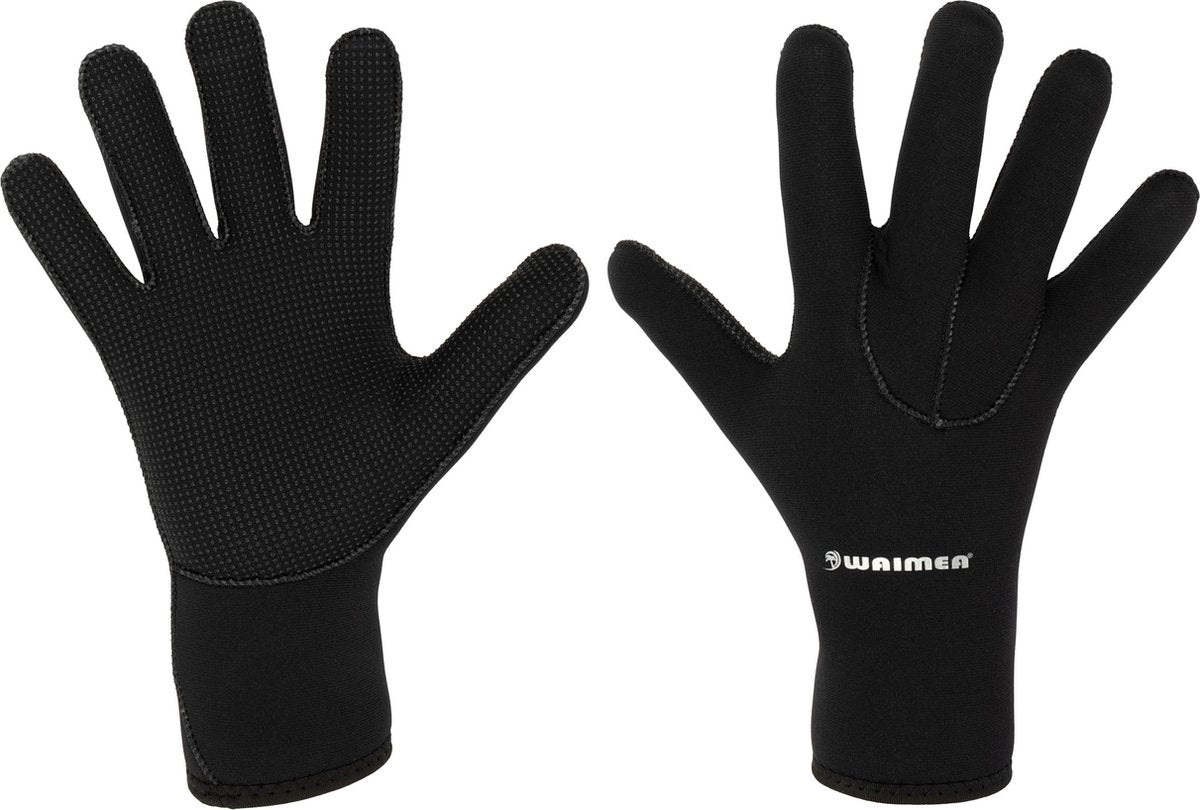 Waimea handschoenen - neopreen - volwassenen - zwart - maat s