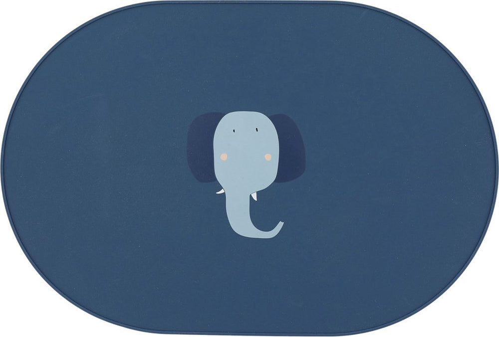 Trixie placemat kinderen - mrs. elephant - van siliconen - ook geschikt als knutselmat of tekenmat - van siliconen - geschikt voor de vaatwasser