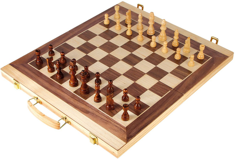 Small foot - Wooden chess and backgammon set
