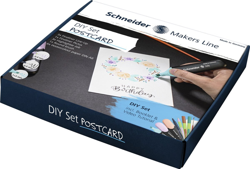 Schneider schrijfwaren schneider diy set - postkaarten - s-ml85060901