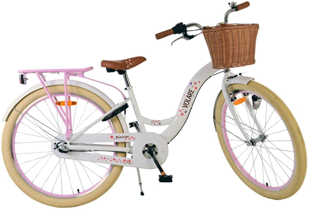 Volare bloesem kinderfiets - meisjes - 26 inch - wit - nexus 3 versnellingen