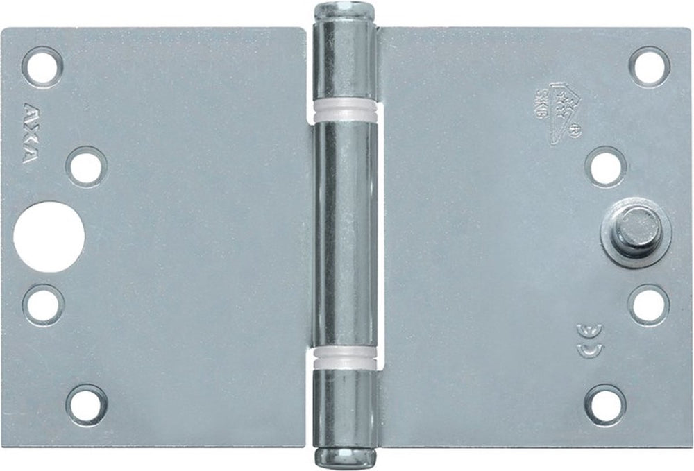 Axa kantelaafscharnier - 89 x 150 mm - skg** - verzinkt - dikte 2.4 mm - met dievenklauw
