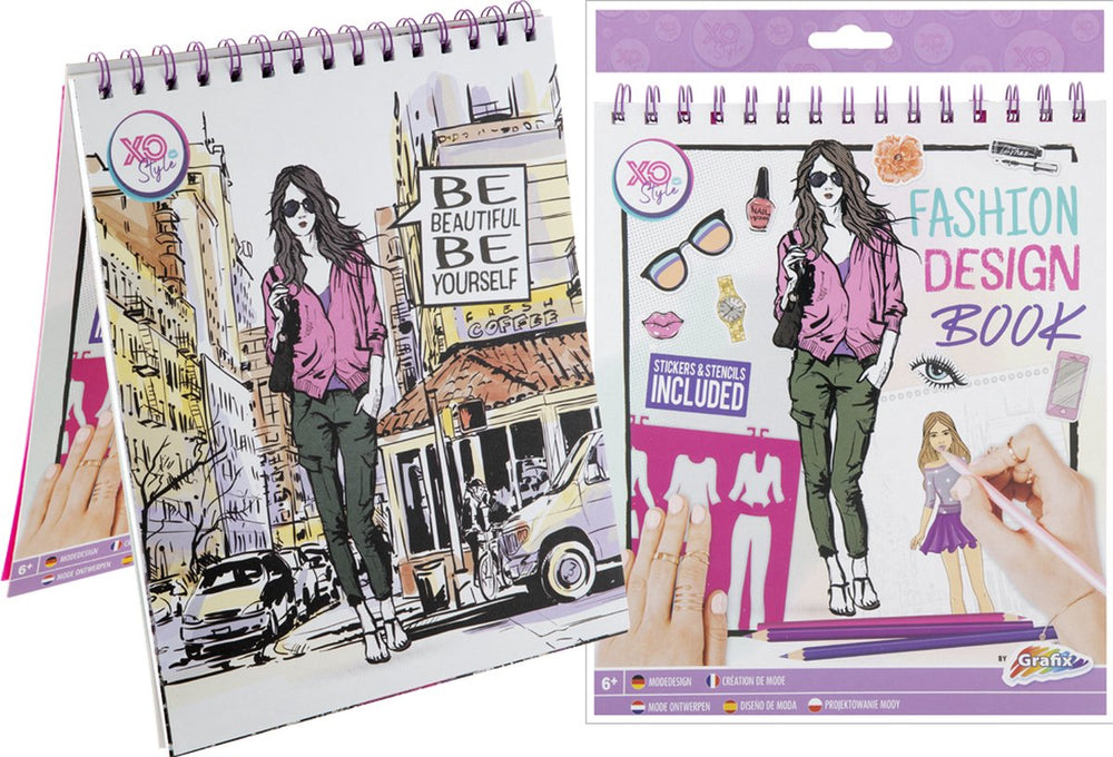 Grafix modeontwerp stickerboek + sjablonen