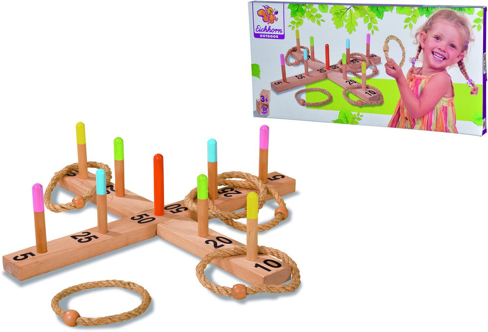 Eichhorn houten ringwerpspel outdoor - buitenspeelgoed voor kinderen.