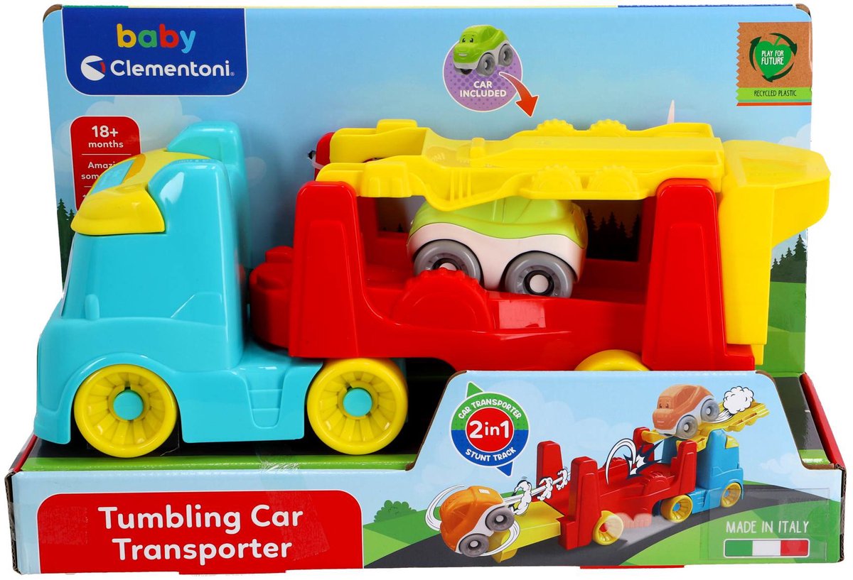 Clementoni babyvrachtwagen met tuimelauto's