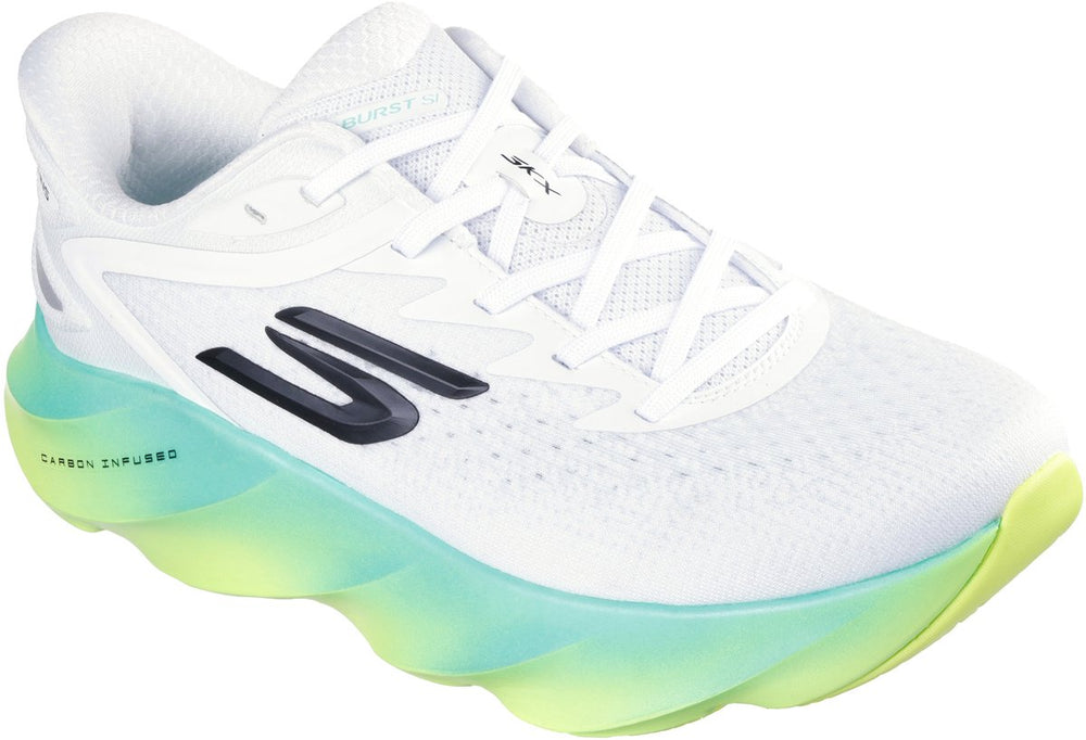 Skechers skx aero burst - si heren sportschoenen - wit multi